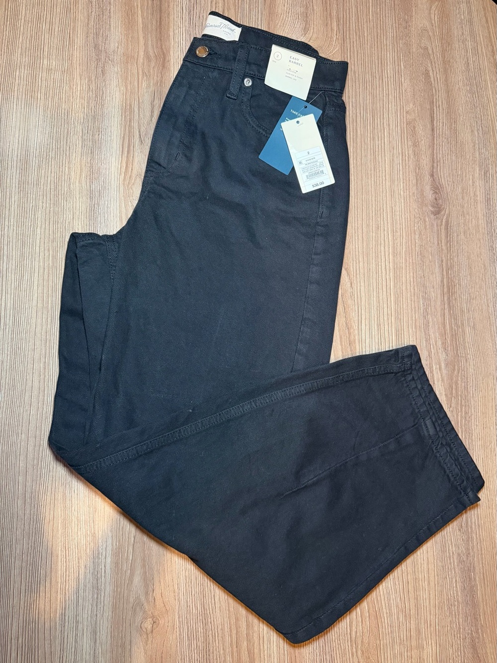 Women’s Black Jeans - Classic Straight Fit barrel pants